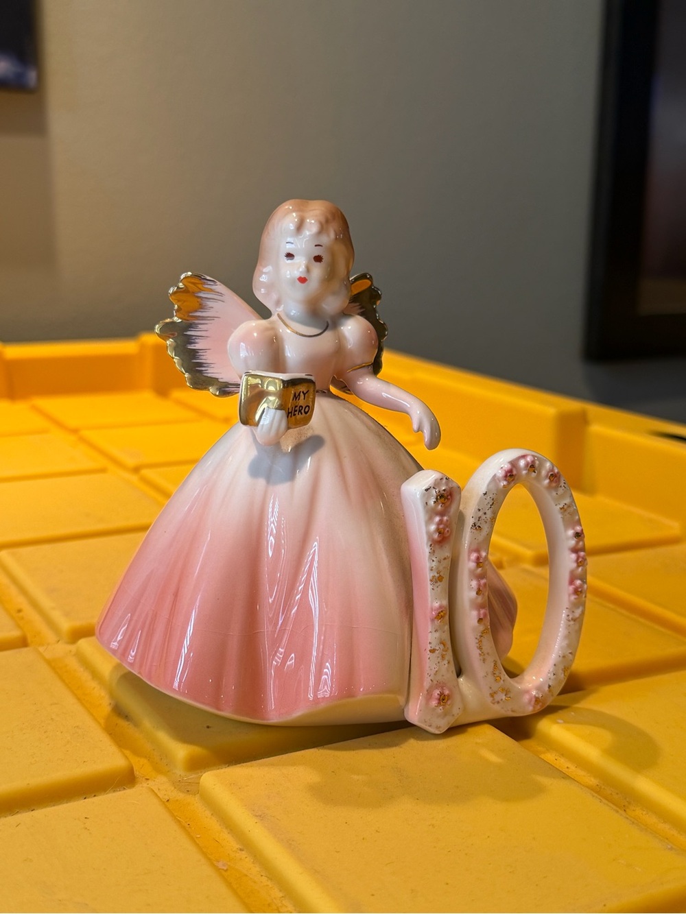 vintage 10-year-old birthday figurine by Josef Originals Birthday Cake Topper
